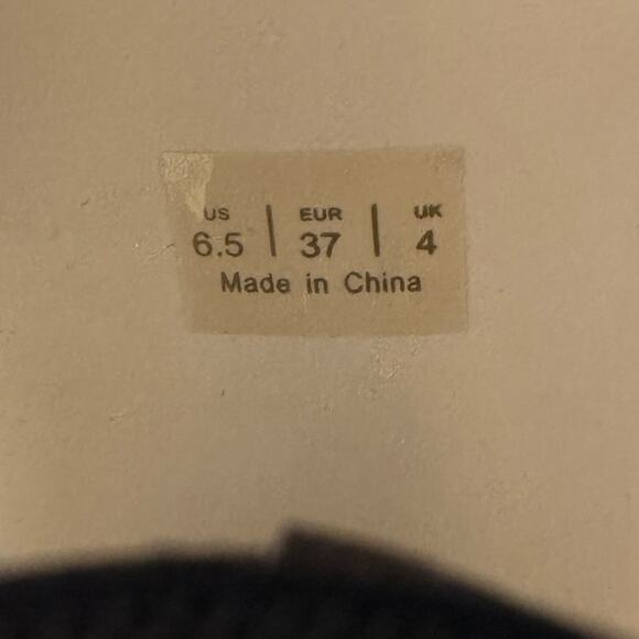 Shoe Cult by Nasty Gal Black Lace Up Open Toe Zip Block Heel Heels US 6.5 - Picture 6 of 7